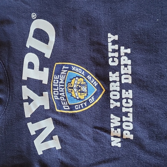 NYPD navy blue short sleeved tee shirt - Picture 3 of 3